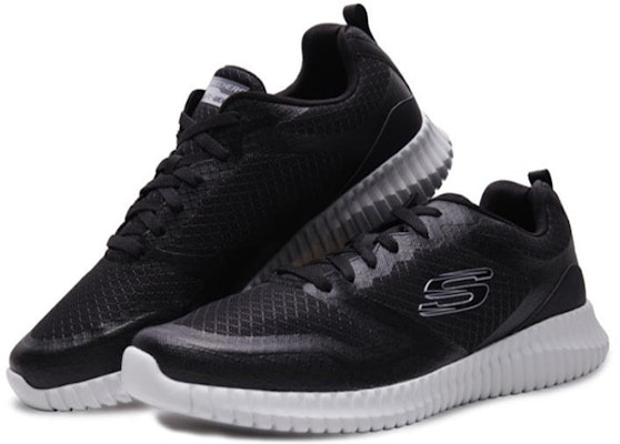 Skechers Elite Flex Hitam/Putih/Abu-Abu 52863-BKGY Lookbook Skechers Elite Flex Hitam/Putih/Abu-Abu 52863-BKGY