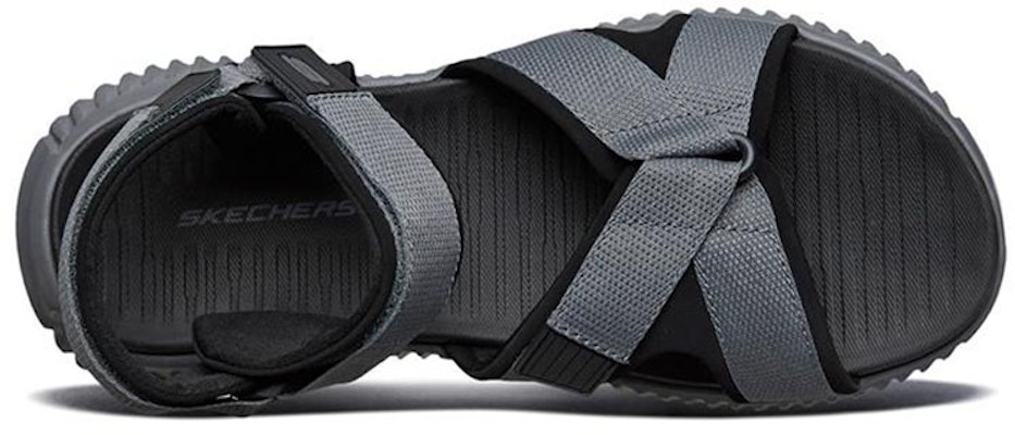 Skechers Elite Flex 簡約休閒輕便沙灘涼鞋 灰黑 Shop Skechers Elite Flex 簡約休閒輕便沙灘涼鞋 灰黑