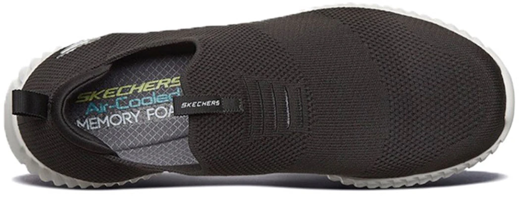 Skechers Elite Flex Instappers ''Zwart'' 52649-BKW Shop Skechers Elite Flex Instappers ''Zwart'' 52649-BKW