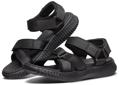 Skechers Elite Flex Velcro Sandal Sukan Hitam. 51722-BBK Lookbook Skechers Elite Flex Velcro Sandal Sukan Hitam. 51722-BBK