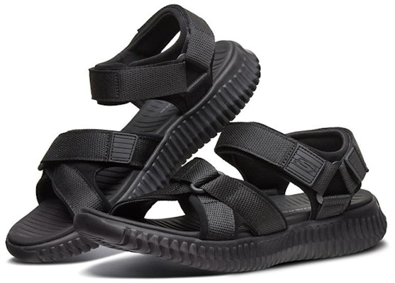 Skechers Elite Flex Velcro Sports Black Sandals 51722-BBK Lookbook Skechers Elite Flex Velcro Sports Black Sandals 51722-BBK