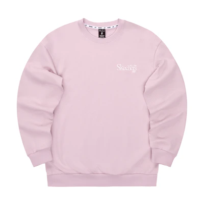 Skechers Embroidered Knit Pullover Sweatshirt Unisex - Lilac Pink L324U107-04QT