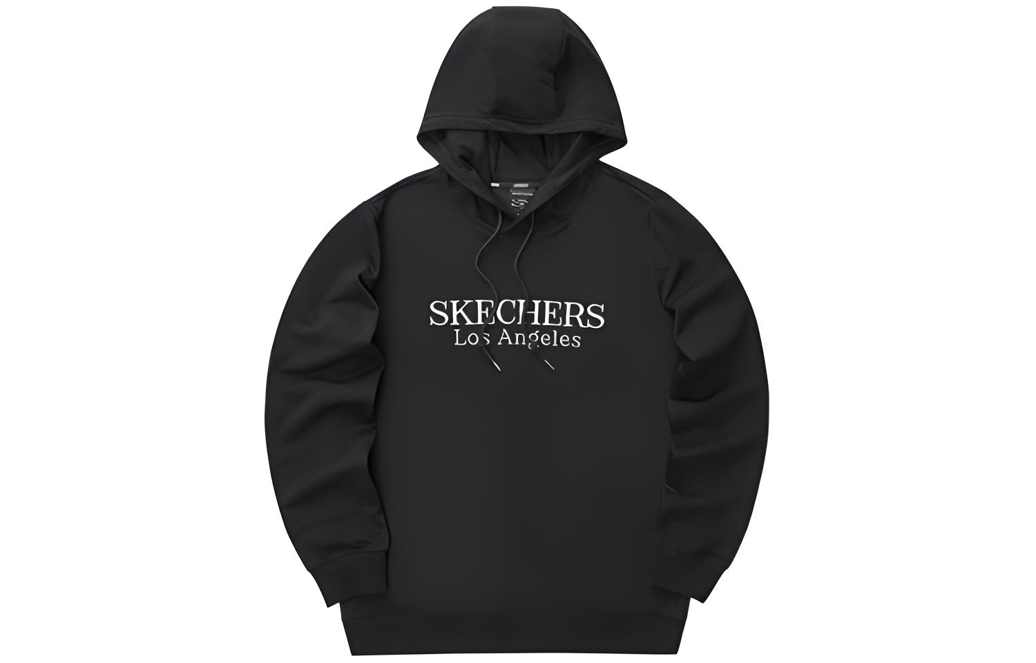 Skechers Embroidered Logo Hoodie Unisex Pullover - Carbon Black L421U129-0018