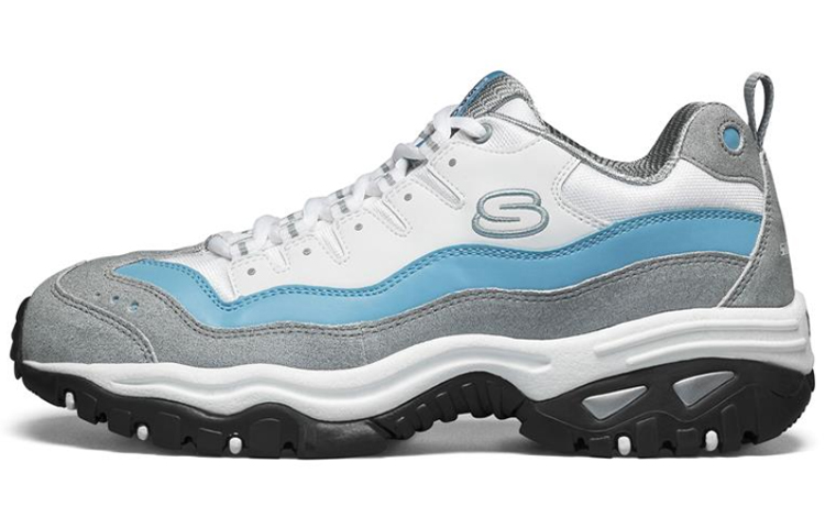 Skechers Energy Low-Top Running Shoes Grey/Blue 999345-GYBL
