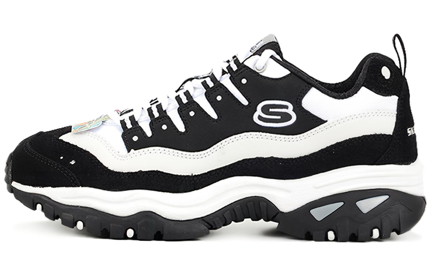 Skechers Energy Low Running Shoes Black/White/Grey 999345-BKW