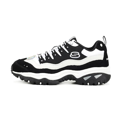 Skechers Energy Low Running Shoes Black/White/Grey