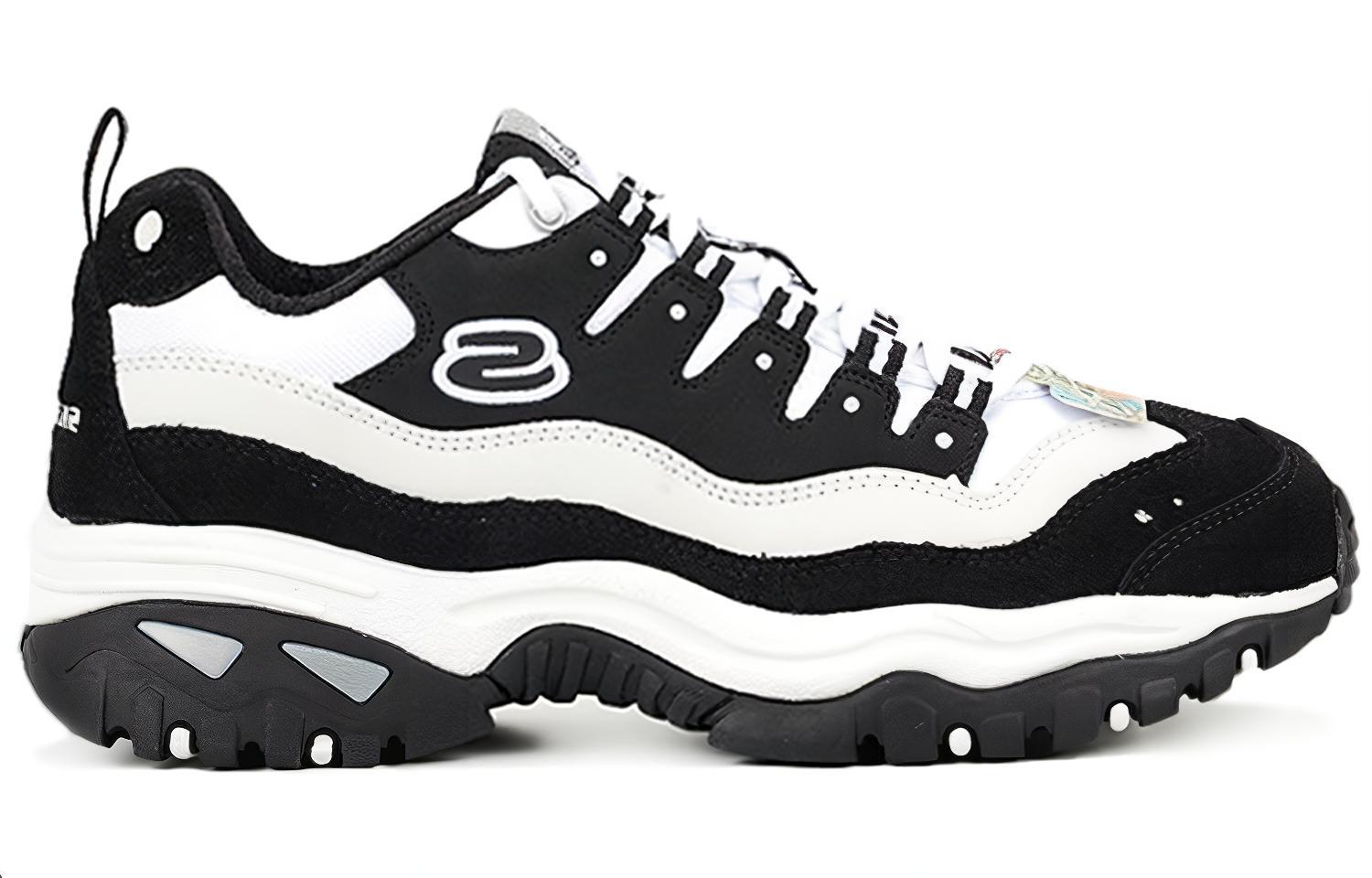 Order Skechers Energy Baskets Basses Noir/Blanc/Gris Pour Running 999345-BKW