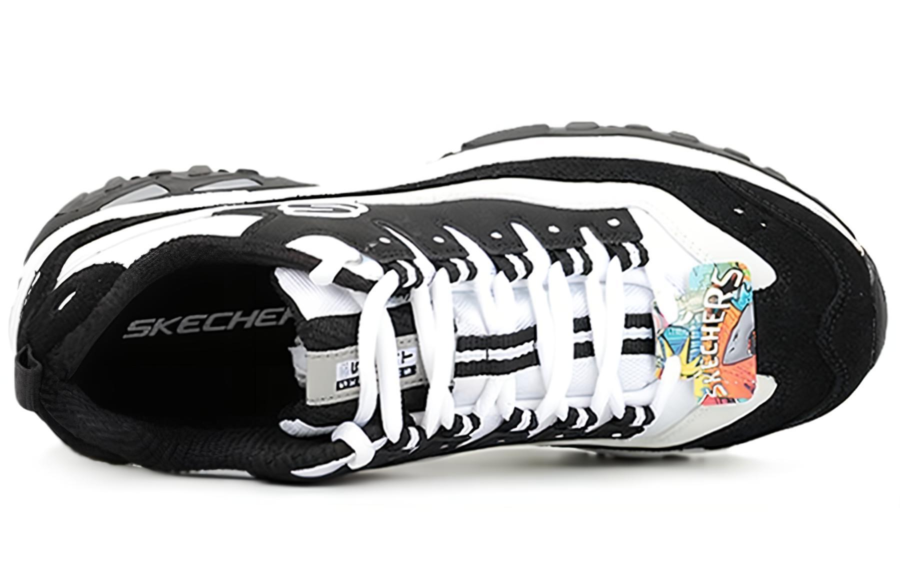 Shop Skechers Energy Baskets Basses Noir/Blanc/Gris Pour Running 999345-BKW