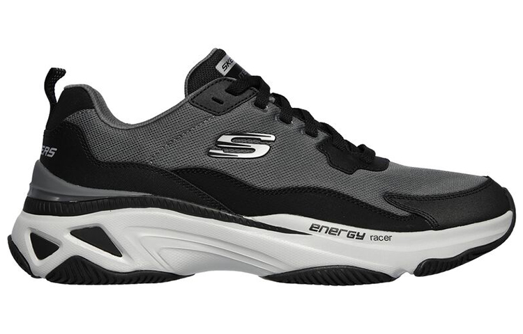 Skechers Energy Racer Low-Top Running Shoes Grey/Black 圖 2