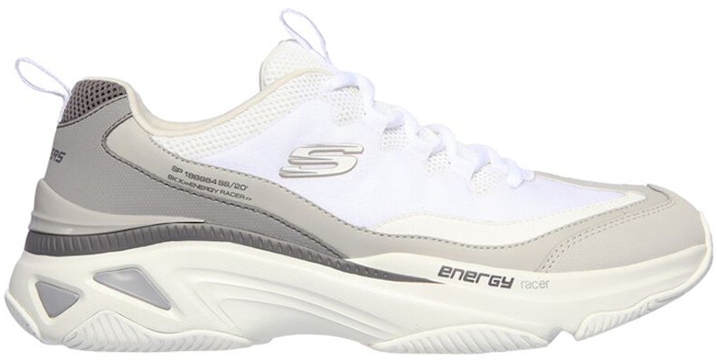 Skechers Energy Racer Low-Top Running Shoes Grey/White 237131-WGY Order Skechers Energy Racer Low-Top Running Shoes Grey/White 237131-WGY