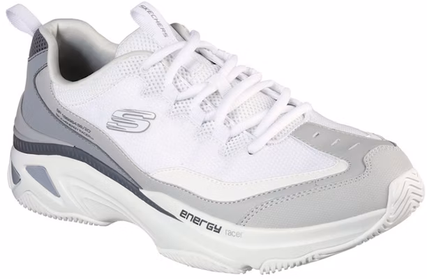 Skechers Energy Racer Low-Top Running Shoes Grey/White 237131-WGY Lookbook Skechers Energy Racer Low-Top Running Shoes Grey/White 237131-WGY