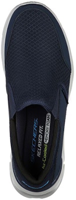 Skechers Equalizer 4.0 蓝色无鞋带休闲鞋 232017-NVY Lookbook Skechers Equalizer 4.0 蓝色无鞋带休闲鞋 232017-NVY