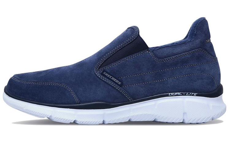 Skechers Equalizer 'Navy Blue Fleece-Lined Casual Slip-On' 666041-NVY