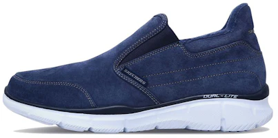 Skechers Equalizer 'Navy Blue Fleece-Lined Casual Slip-On' 666041-NVY Skechers Equalizer 'Navy Blue Fleece-Lined Casual Slip-On' 666041-NVY