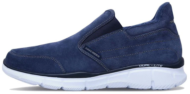 Skechers Equalizer 'Navy Blue Fleece-Lined Casual Slip-On' 666041-NVY Buy Skechers Equalizer 'Navy Blue Fleece-Lined Casual Slip-On' 666041-NVY