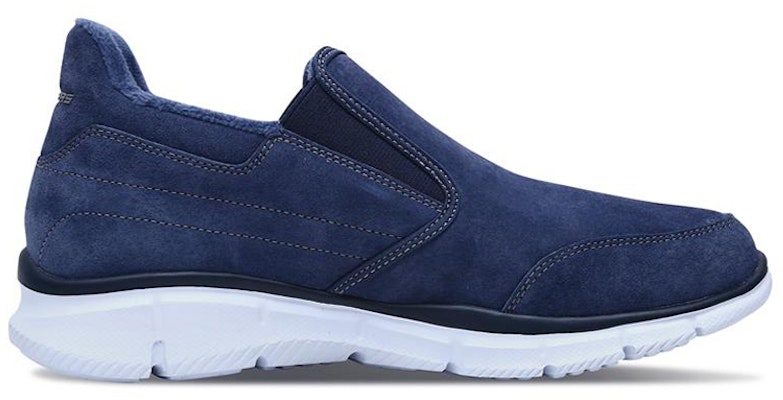 Skechers Equalizer 海军蓝羊毛衬里休闲懒人鞋 666041-NVY Order Skechers Equalizer 海军蓝羊毛衬里休闲懒人鞋 666041-NVY