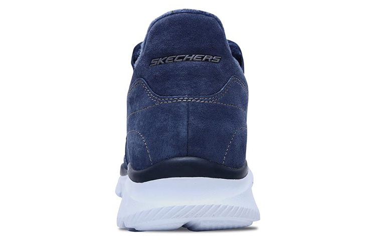 Shop Skechers Equalizer 'Navy Blue Fleece-Lined Casual Slip-On' 666041-NVY