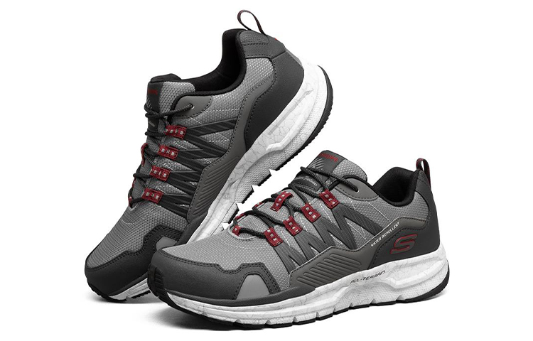 Lookbook Skechers Escape Plan 2.0 ''Grijs Rood'' 51926-GYRD