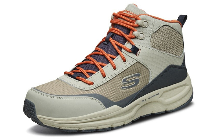 Lookbook Skechers 防滑舒適運動休閒鞋 灰褐色