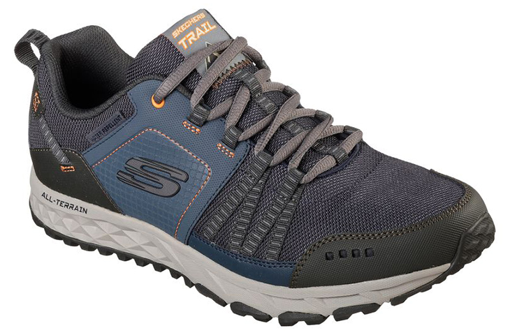 Lookbook Skechers Escape Plan "Bleu Marine Vert" 51591-NVOR