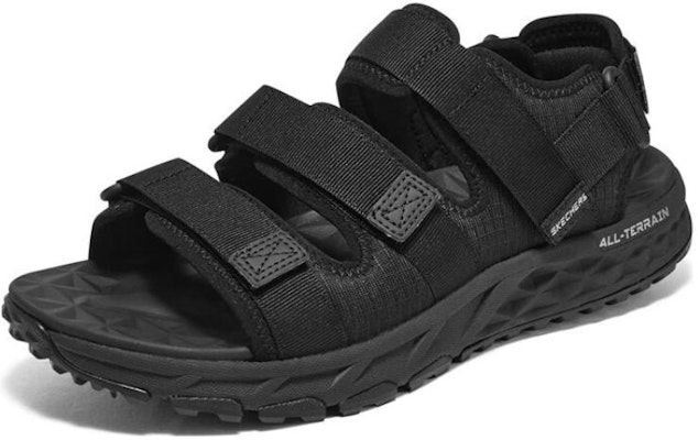 Skechers 逃脫計劃越野涼鞋 防滑耐磨 運動涼鞋 男款 黑 Lookbook Skechers 逃脫計劃越野涼鞋 防滑耐磨 運動涼鞋 男款 黑