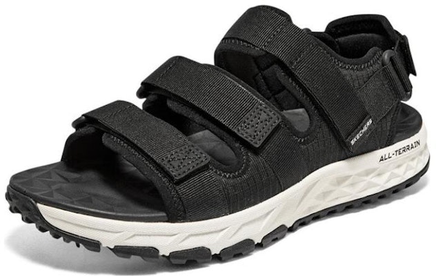 スケッチャーズ エスケープトレイル サンダル (黒/白) 237586-BKW Lookbook スケッチャーズ エスケープトレイル サンダル (黒/白) 237586-BKW