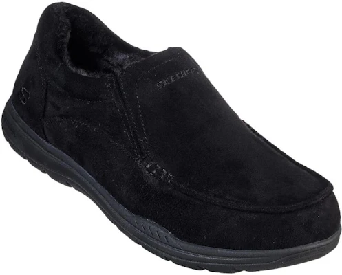 Skechers Expected 柔軟舒適 防滑耐磨保暖 低幫 運動休閒鞋 黑色 Lookbook Skechers Expected 柔軟舒適 防滑耐磨保暖 低幫 運動休閒鞋 黑色