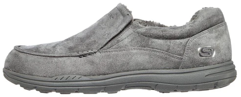 Skechers Expected Slip-On 'Grey Fleece-Lined' 66445-CHAR Skechers Expected Slip-On 'Grey Fleece-Lined' 66445-CHAR