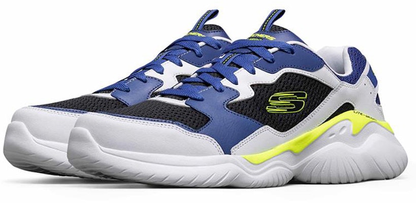 Skechers Falcore Low-Top Hitam/Biru 52601-BKRY Lookbook Skechers Falcore Low-Top Hitam/Biru 52601-BKRY