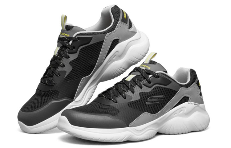Lookbook Skechers Falcore 低筒 生活休閒鞋 男款 黑白灰