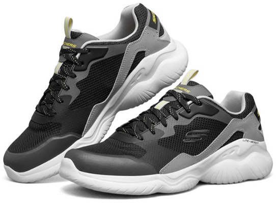 Skechers Falcore 低筒 生活休閒鞋 男款 黑白灰 Lookbook Skechers Falcore 低筒 生活休閒鞋 男款 黑白灰