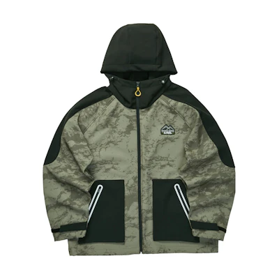 Skechers FASHION Colorblock Hooded Jacket Unisex - Light Khaki Camo L423U071-03PZ