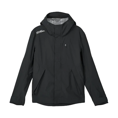 Skechers Fashion Letter Print Hooded Woven Jacket in Midnight Black L323M128-03B6