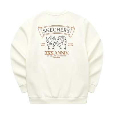 Skechers Fleece Crewneck Sweatshirt with Tiger Claw Logo Unisex Winter Style L122U270
