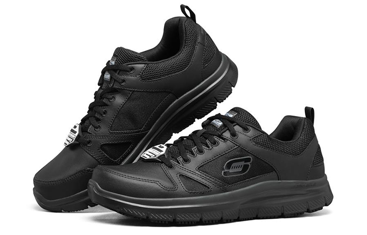 Lookbook Skechers Flex-Glow Baskets Basses Noires 77040-BLK