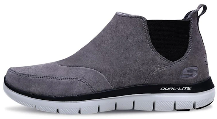 Skechers Flex Advantage 2.0 ''Antraciet Grijze Suède Chelsea Boot'' 52126-CHAR Buy Skechers Flex Advantage 2.0 ''Antraciet Grijze Suède Chelsea Boot'' 52126-CHAR