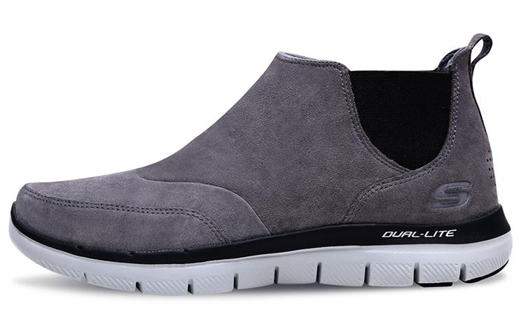 Skechers Flex Advantage 2.0 'Charcoal Grey Suede Chelsea Boot' 52126-CHAR