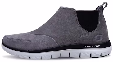 Skechers Flex Advantage 2.0 'Charcoal Grey Suede Chelsea Boot' 52126-CHAR Skechers Flex Advantage 2.0 'Charcoal Grey Suede Chelsea Boot' 52126-CHAR