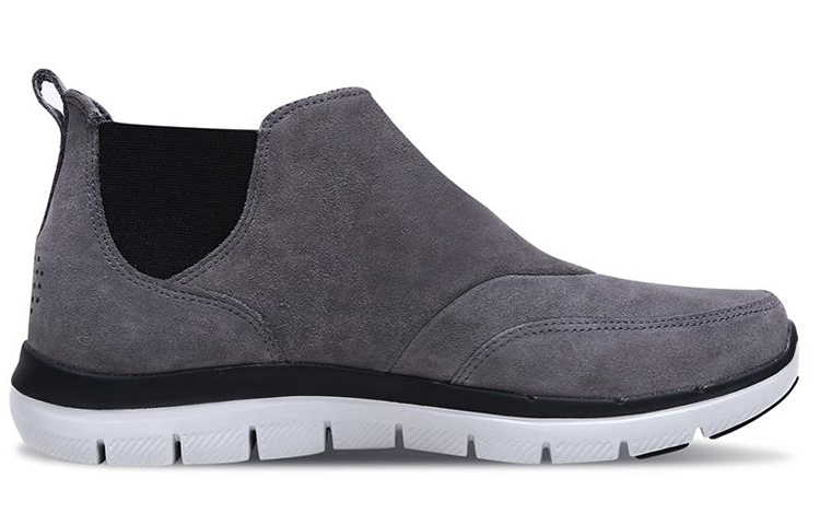 Order Skechers Flex Advantage 2.0 ''Antraciet Grijze Suède Chelsea Boot'' 52126-CHAR