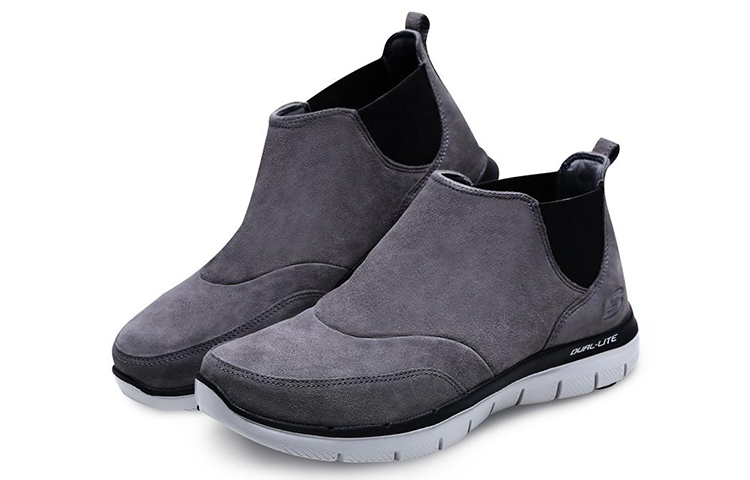 Lookbook Skechers Flex Advantage 2.0 ''Antraciet Grijze Suède Chelsea Boot'' 52126-CHAR