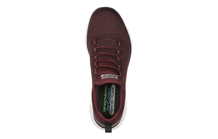 Lookbook Skechers Flex Advantage 4.0 'Merah Gelap' 232226-BURG