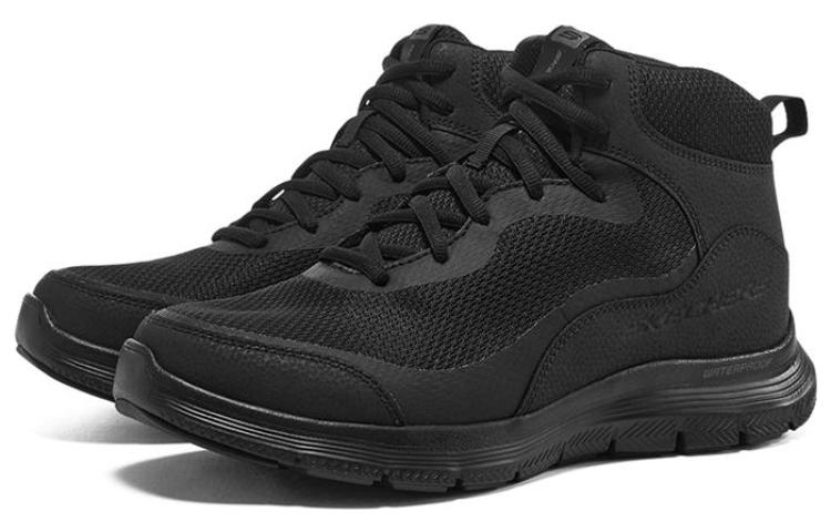 Lookbook Skechers Flex Advantage 4.0 Mid 'Hitam Keseluruhan' 232367-BBK