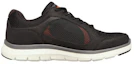 Order Skechers Flex Advantage 4.0 Hardloopschoenen Zwart/Oranje 232222-BLK