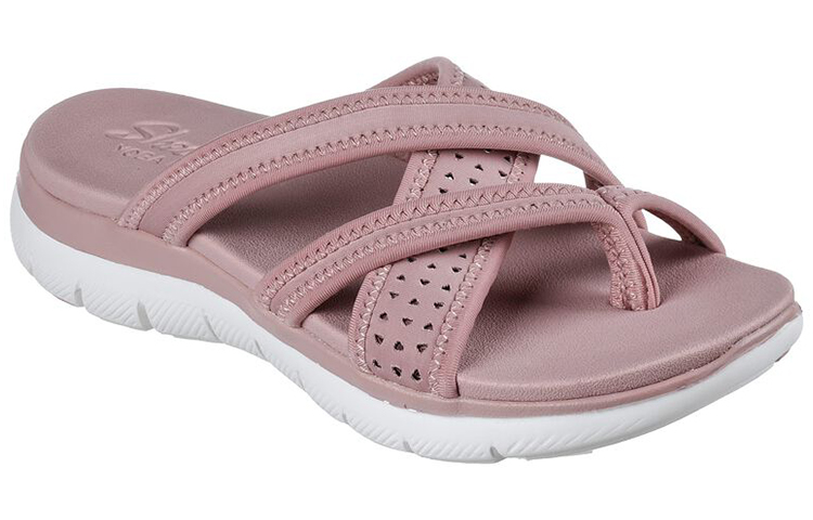 Lookbook Skechers Flex Appeal 2.5 'Pink Comfort Sports Slides' 119269-BLSH