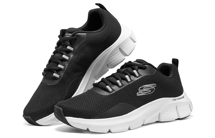 Shop Skechers Flex Comfort - Serron ''Nero Bianco'' 232686-BKW