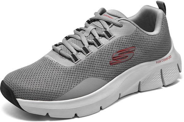 Skechers 舒適百搭 防滑透氣 低幫 休閒鞋 男款 灰色 Lookbook Skechers 舒適百搭 防滑透氣 低幫 休閒鞋 男款 灰色