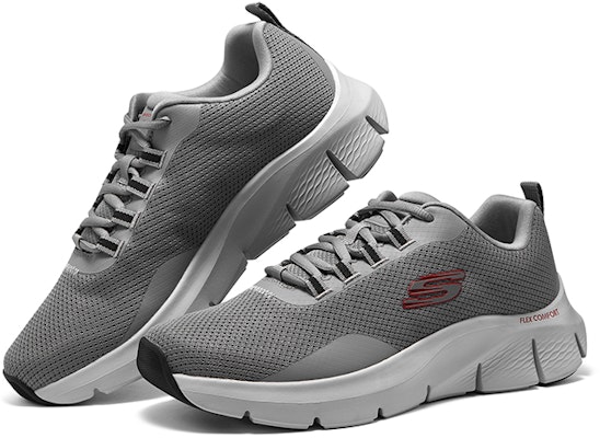 Skechers 舒適百搭 防滑透氣 低幫 休閒鞋 男款 灰色 Shop Skechers 舒適百搭 防滑透氣 低幫 休閒鞋 男款 灰色