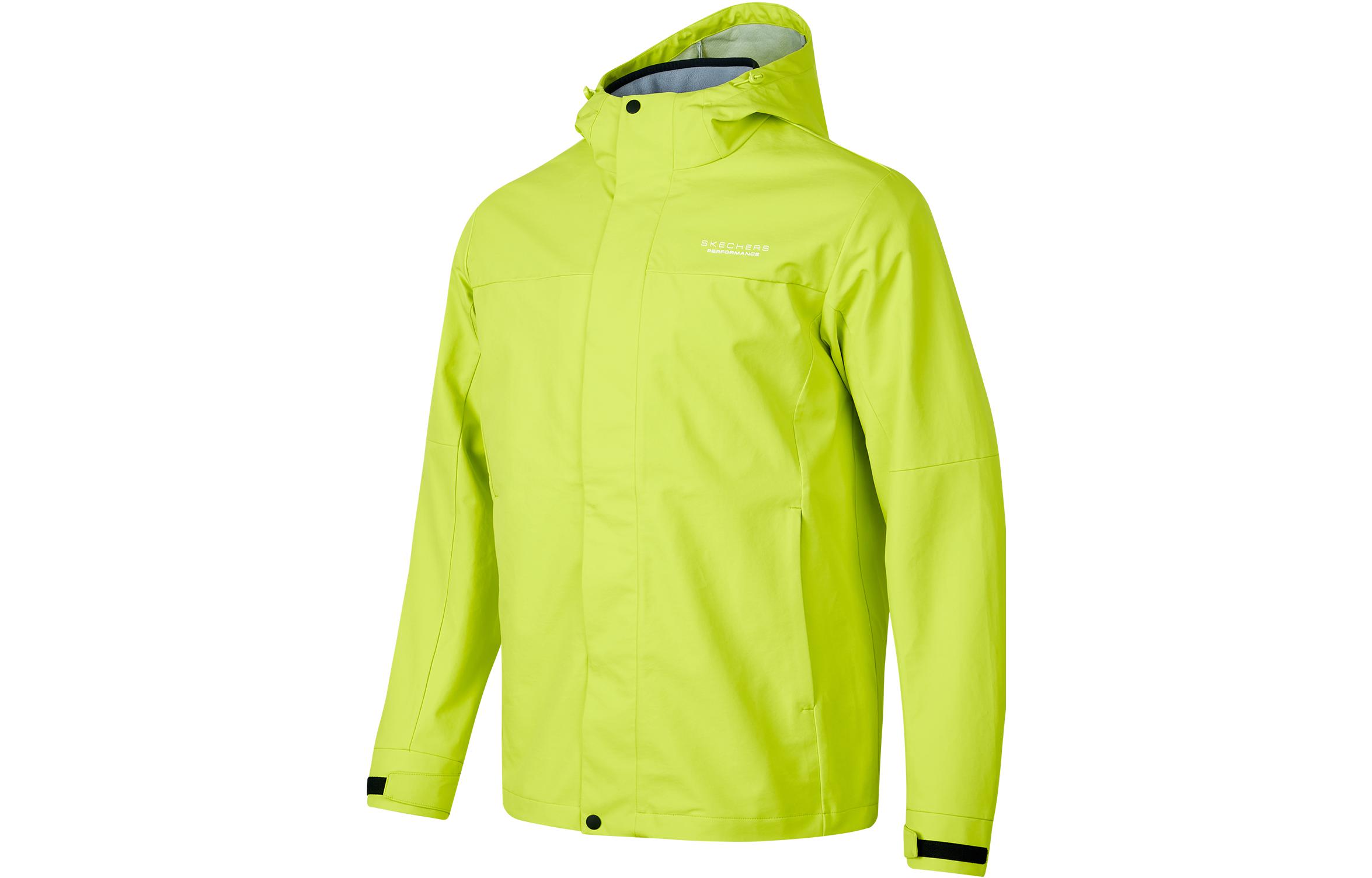 Skechers Fluorescent Yellow Convertible Zip-Up Hoodie Jacket. P423M167-0437