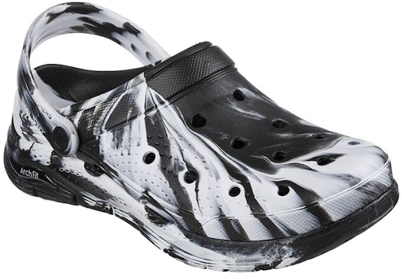 Skechers Foamies:完美足弓 - 神秘 时尚休閒涼鞋 黑白 Lookbook Skechers Foamies:完美足弓 - 神秘 时尚休閒涼鞋 黑白