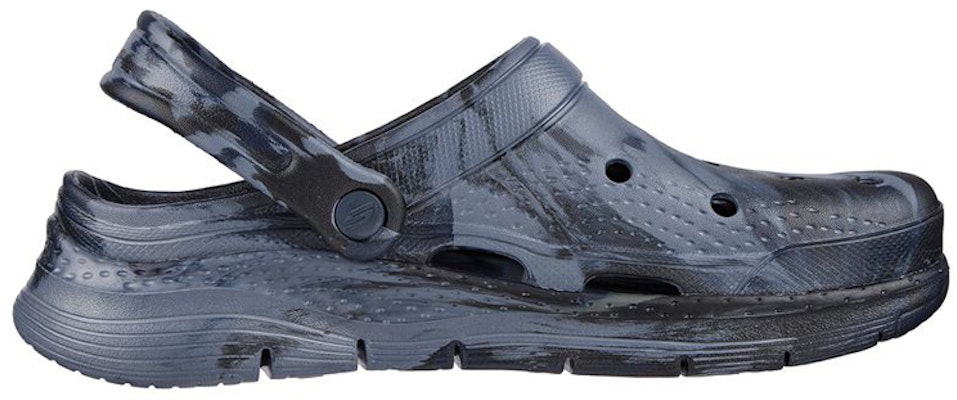 Skechers Foamies: 足弓支撑神秘时尚休闲凉鞋 藍黑 Order Skechers Foamies: 足弓支撑神秘时尚休闲凉鞋 藍黑